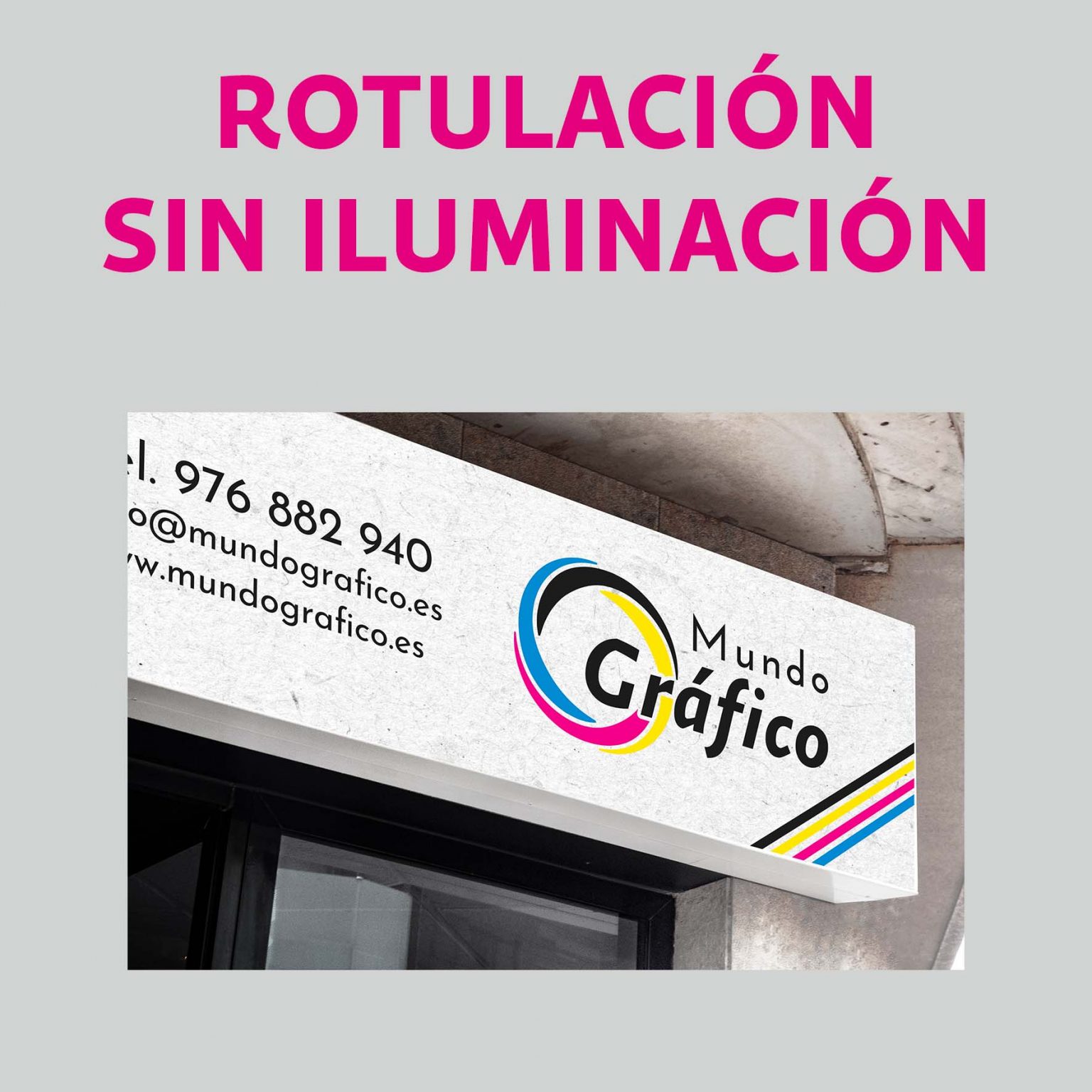 Rotulo Sin Letras Rótulos sin Iluminación - Mundo Gráfico